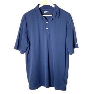 Nike golf fit dry navy blue polo shirt top size XL B84